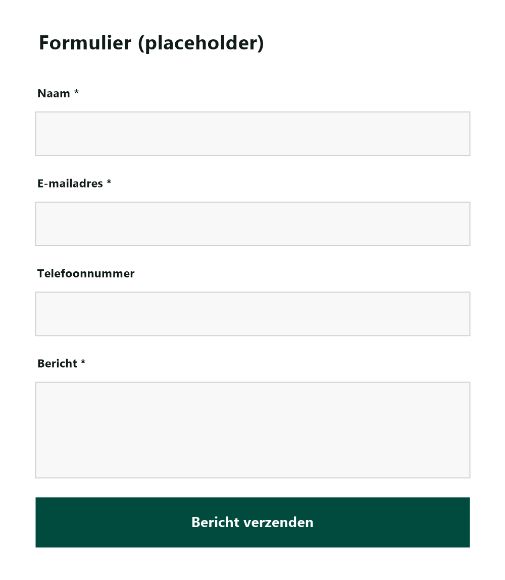 Placeholder voor het lesadviesformulier